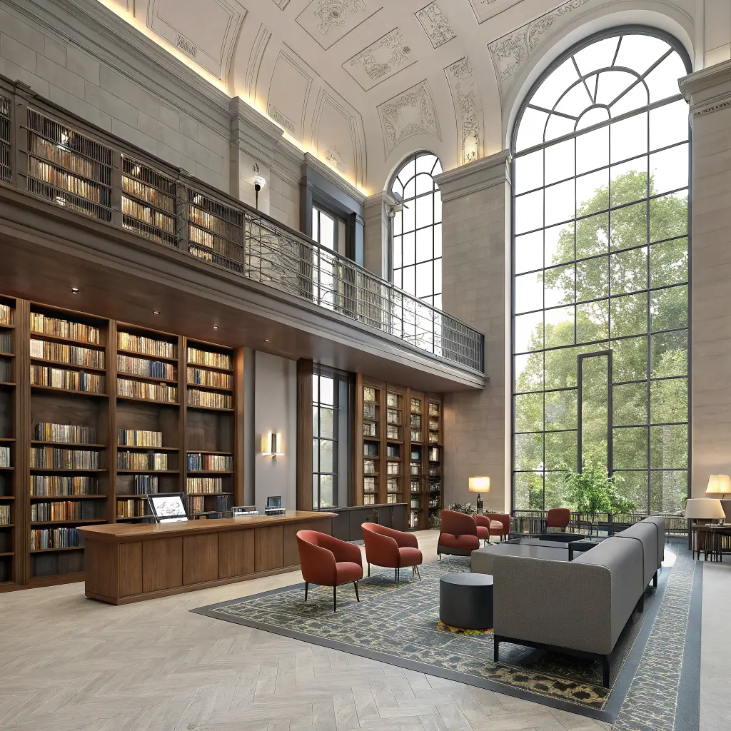 Library 3D Interior Design
