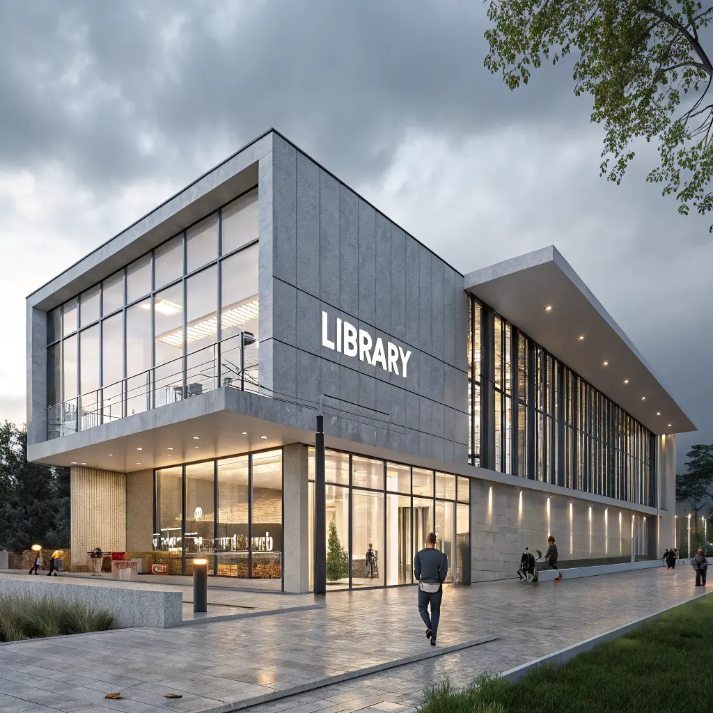 Library 3D Design