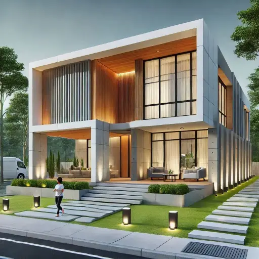 모던한 주택 3D 설계