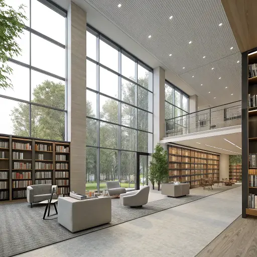 Library 3D Interior Design