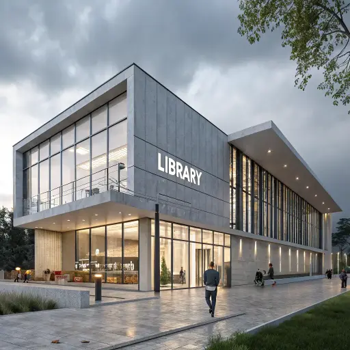 Library 3D Design
