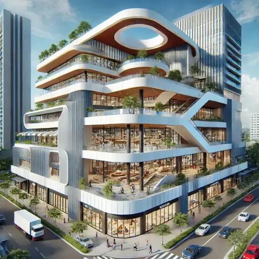 대형 쇼핑몰 3D 설계